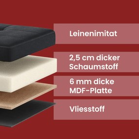 Banco com espaço de arrumação em veludo 38 x 38 x 38 cm preto