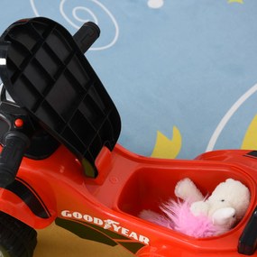 Quadriciclo elétrico para crianças +12 meses com sons de luzes 60x38x42 cm Vermelho