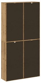 Móveis de apoio 4 pcs ODDA 40x24x79 cm pinho de madeira maciça