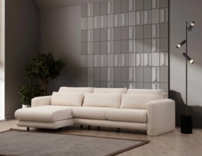 Sofá de Canto Lily – Creme – 290 x 165 cm