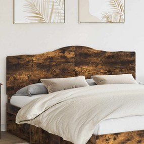 vidaXL Cabeceira Carvalho Defumado 180 cm Madeira processada