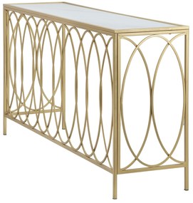 MESA DE CONSOLA 160X40X79 CM DOURADO