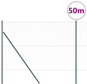 Cerca Hexagonal vidaXL Cinza 1,6x50 m Aço
