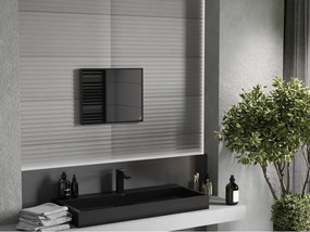 Mexen Loft espelho de casa de banho retangular 50 x 40 cm, moldura preta - 9852-050-040-000-70