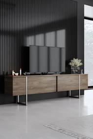 Unidade TV Luxe – Nogueira Prateada – 180 cm x 30 cm x 50 cm