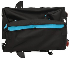 Reboque para bicicleta 30 kg ferro azul e cinza