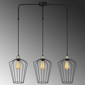 Candeeiro de Teto Fener – Preto – 90 x 25 cm