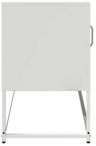 Móvel de TV 100,5x39x60,5 cm aço branco