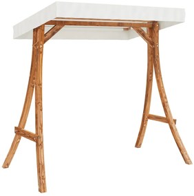 Cama baloiço c/ toldo abeto maciço c/ acabamento em teca