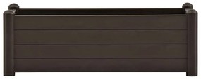 Canteiro elevado para jardim PP 100x43x35 cm moca
