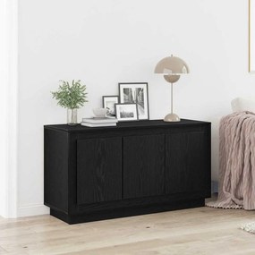 Sideboard vidaXL Preto Carvalho 102x35x55 cm Madeira de engenharia