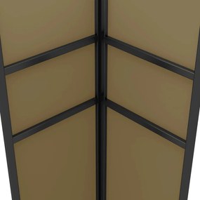 Gazebo c/ telhado duplo 3x3x2,7m 180 g/m² cinzento-acastanhado