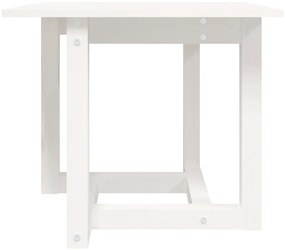 Mesa de centro 50x50x45 cm pinho maciço branco