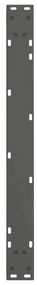 Pés para mesa de jantar em V, 3 peças, antracite, 90x (72-73,3) cm, aç