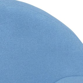 Sofá-cama infantil de 2 lugares pelúcia macia azul