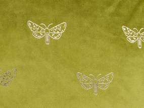 Conjunto de 2 almofadas decorativas em veludo verde claro 45 x 45 cm YUZURI Beliani