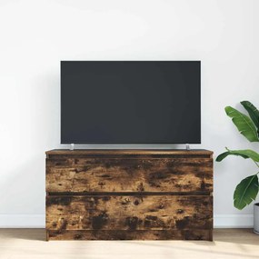 Móvel p/ TV 100x35x54 cm madeira processada carvalho fumado
