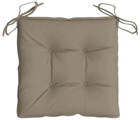 Almofadões de cadeira 6 pcs tecido oxford cinza-acastanhado