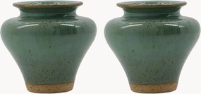 Jarras de cerâmica artesanais Kolo, Alt 9 cm, conjunto de 2