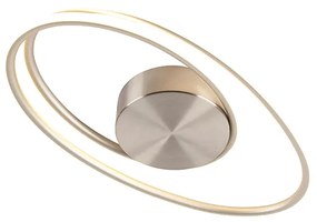 Candeeiro de teto design aço com LED regulável em 3 níveis - Rowan