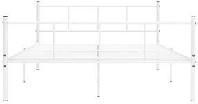 Estrutura de cama 120x200 cm metal branco