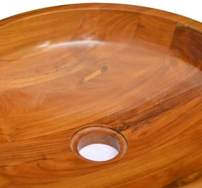 Lavatório Φ40x10 cm madeira de teca maciça