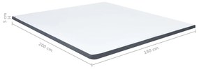 Sobre-colchão para cama boxspring 200x180x5 cm