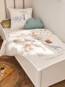 Conjunto de capa de edredão e fronha Mission Safari em musselina de algodão, com algodão reciclado, para bebé cru