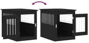 Móvel casota para cão 55x75x65 cm derivados de madeira preto