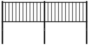 Cabeceira de cama 180 cm metal preto
