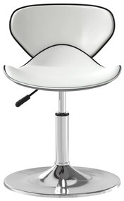 Cadeira de jantar couro artificial branco