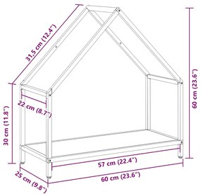Suporte para lenha 60x25x60 cm aço laminado a frio preto