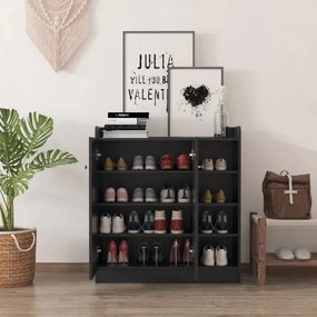 Aparador Snow de 83 cm - Preto - Design Escandinavo