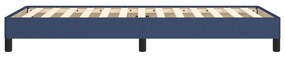 Estrutura de cama sem colchão 90x190 cm tecido azul