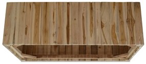Mesa de centro em madeira de teca genuína 90x50x30 cm