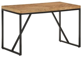 vidaXL Mesa de jantar 120x60x76 cm madeira acácia maciça e mangueira
