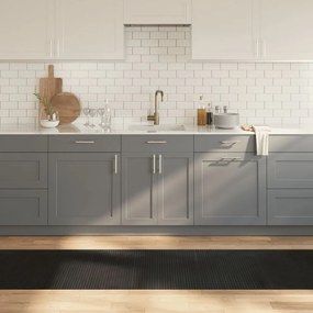 Tapete retangular 70x500 cm bambu preto