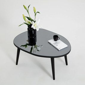 Mesa de Centro Gusto – Preto Fumado – 75x38x55 cm