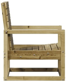Conjunto de Jardim - 2 Poltronas e 1 Mesa - Madeira de Pinho Impregnad
