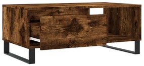 Mesa de centro 90x50x36,5 cm derivados madeira carvalho fumado