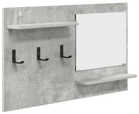 Cabideiro de Parede Cinza concreto 90 x 10 x 50 cm