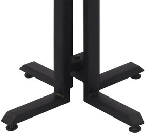 Mesa de bistrô redonda Ø55x76 cm teca recuperada maciça
