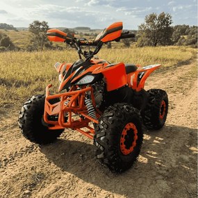 MINI MOTO 4 INFANTIL GASOLINA 125cc MTR KF8 LARANJA