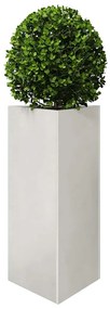 Vaso/floreira 2 pcs triangular 40x40x75 cm aço inoxidável