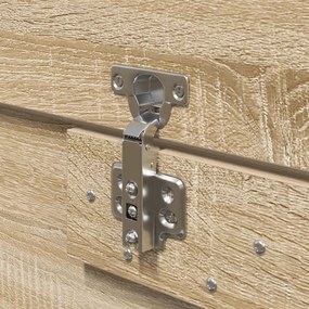 Estrado de Cama Storage vidaXL Carvalho Sonoma 120x190 cm