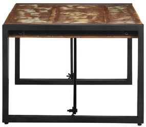 Mesa de centro multicor 100x50x35 cm madeira maciça recuperada