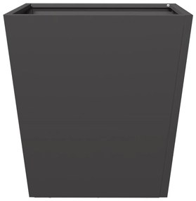 Vaso/floreira de jardim 40x40x40 cm aço preto