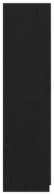 Guarda-roupa vidaXL Carvalho Preto 90x52x200 cm Madeira engenheirada