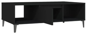 Mesa de centro 103,5x60x35 cm derivados de madeira preto
