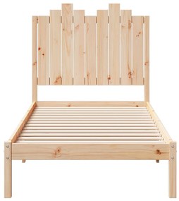 Cama extra longa sem colchão 100x220 cm madeira maciça